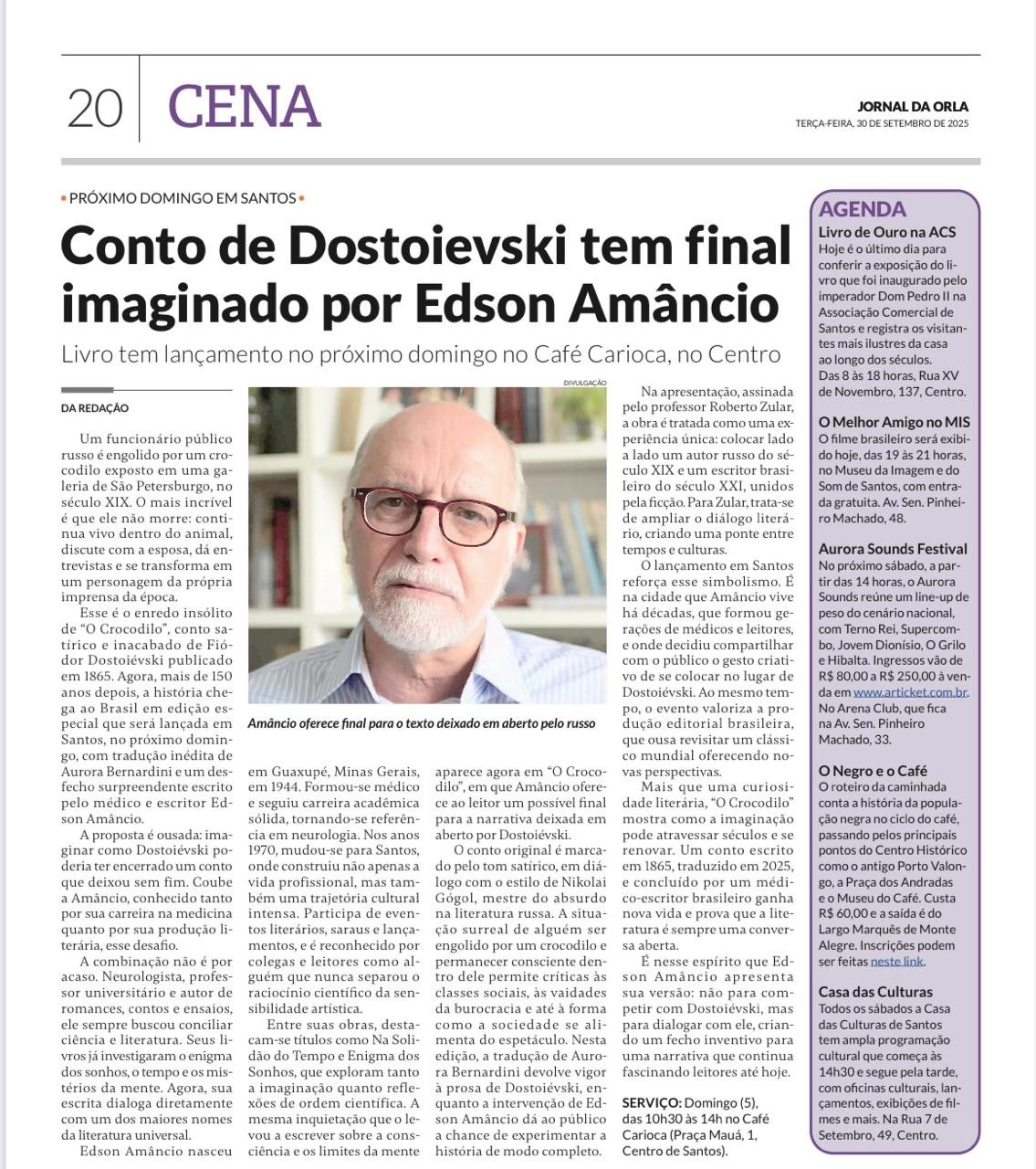 Matéria sobre Dostoiévski